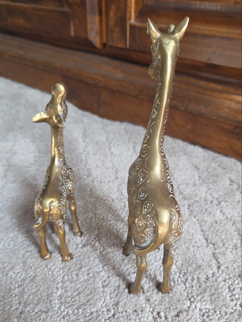 Vintage Brass Giraffe Set - Picture 2 of 6